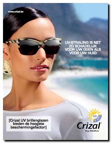 Crizal Sun UV zonneglazen E-SPF essilor 2013-a